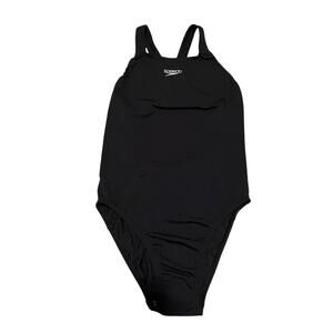 Speedo Women's Endurance Medallist Swimsuit Black Breathable Lightweight 8
